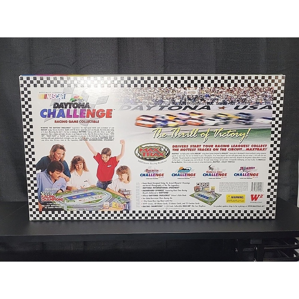Max Trax Whalen2 Daytona Challenge Racing Game Nascar VTG 1996 New /Open Box - Picture 2 of 10